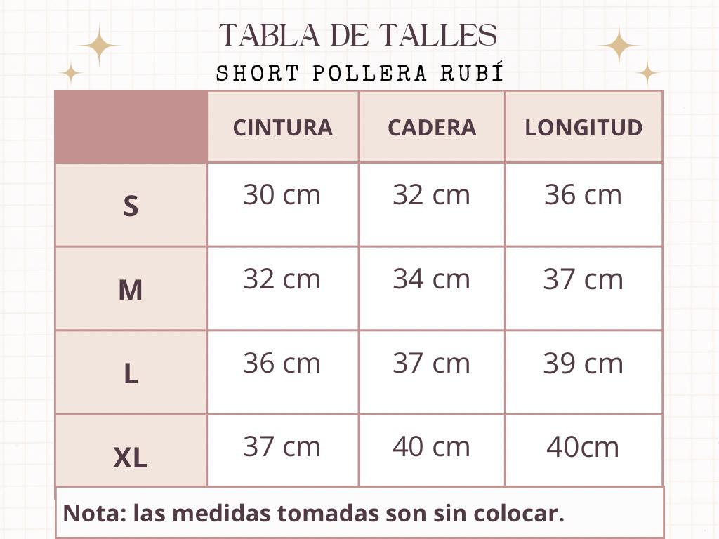 Short Pollera Rubi